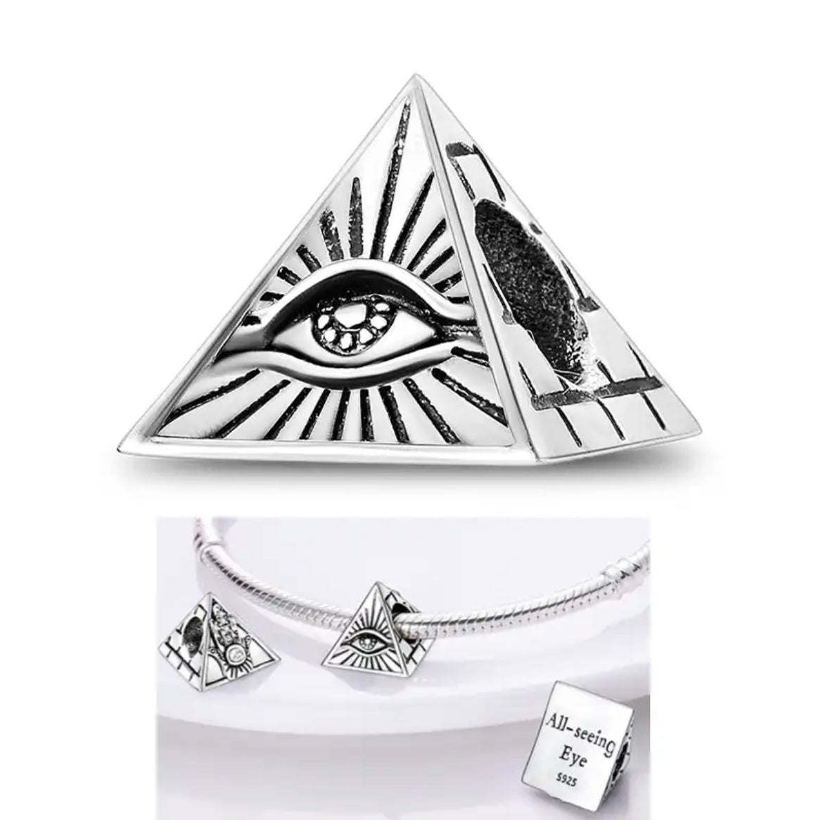 Evil Eye Charm Bracelet-Sterling Silver 925