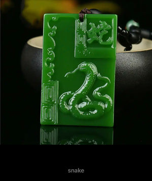 Jade Chinese Zodiac Pendant Necklaces