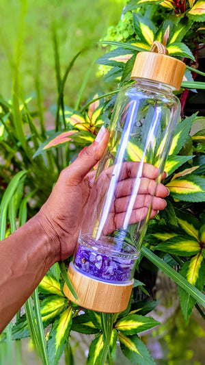 Crystal Bamboo Water Bottles| Manifestation Tools